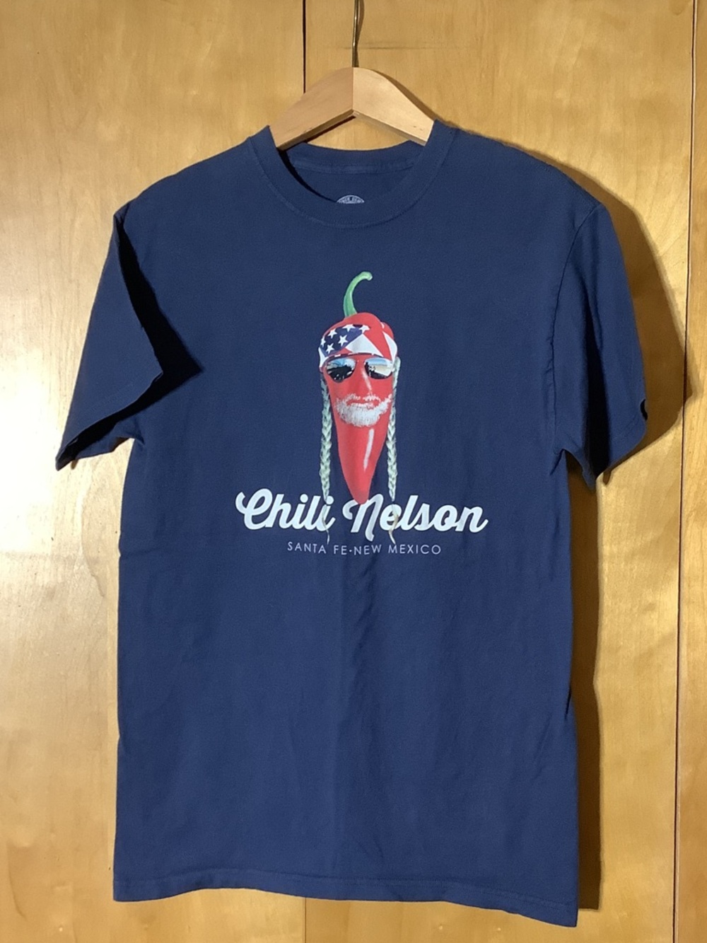 Chili Nelson Santa Fe New Mexico Tshirt, size medium